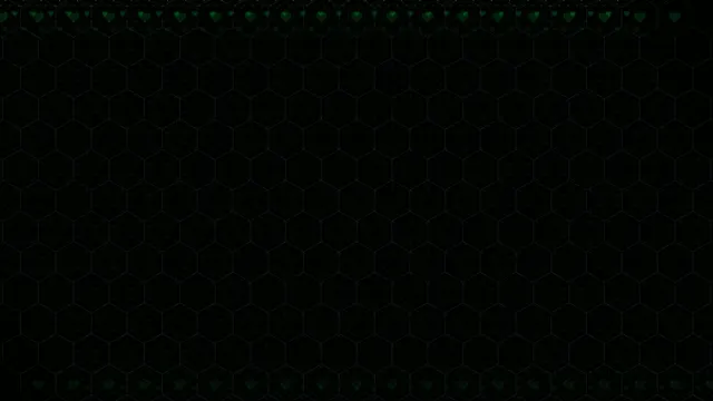 4K Ultra HD green hexagon tech pattern loop for broadcast and streaming