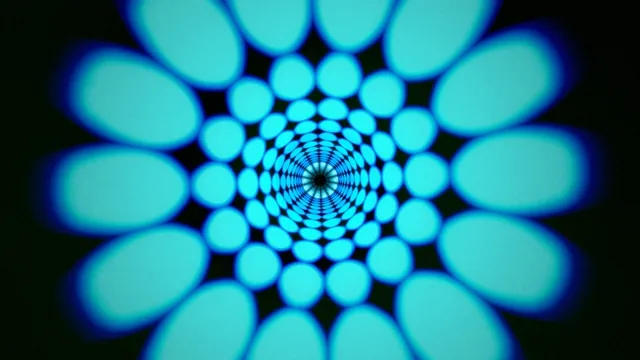 4K ultra HD neon tunnel abstract motion background loop