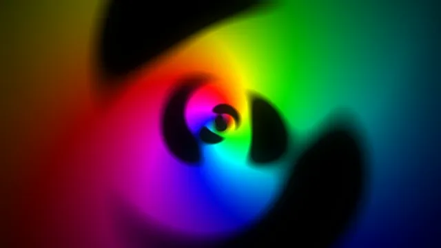4K vibrant abstract color wheel motion background loop