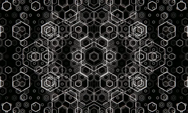 5:3 Wide | 60fps Geometry Hexagon Live Wallpaper Screensaver
