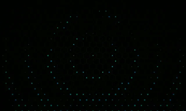 5:3 Wide | Cyan Glowing Particles Network 60fps Screensaver Backdrop