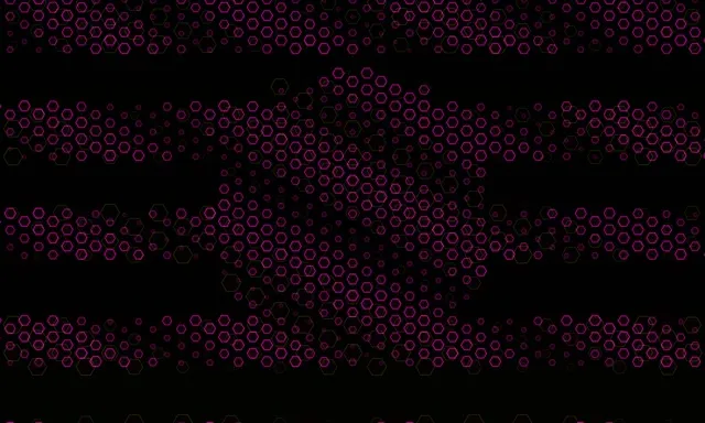 5:3 Wide | Neon Hexagon Dynamic Motion 60fps Screensaver Live VJ Visual