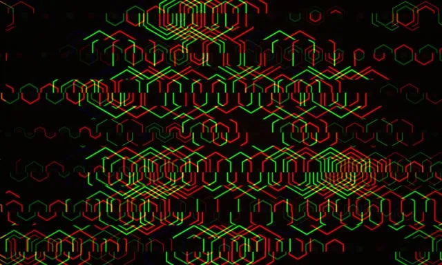 5:3 Wide | Neon Hexagon Pattern 60fps Live Wallpaper Screensaver