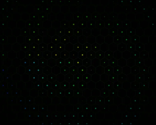 5:4 Industrial | 60fps Abstract Hexagon Network 60fps Screensaver VJ Particles