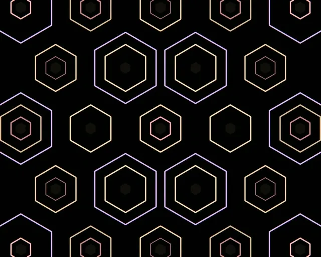5:4 Industrial | 60fps Neon Hexagon Pattern Screensaver Motion Loop
