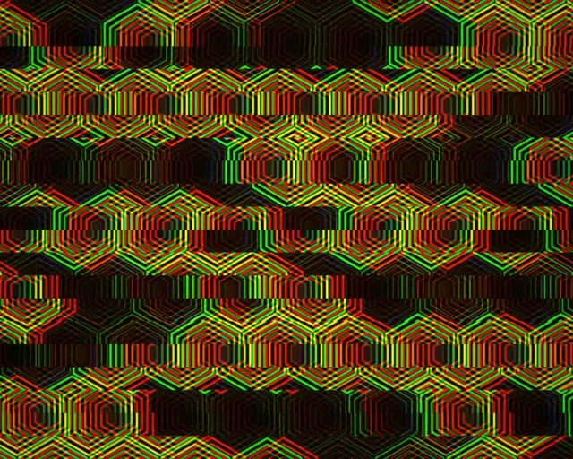 5:4 Industrial | 60fps Neon Hexagon VJ Screensaver Motion Background Loop