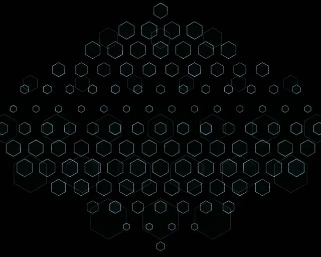 5:4 Industrial 60fps neon tunnel screensaver - cyan hexagon background for edits