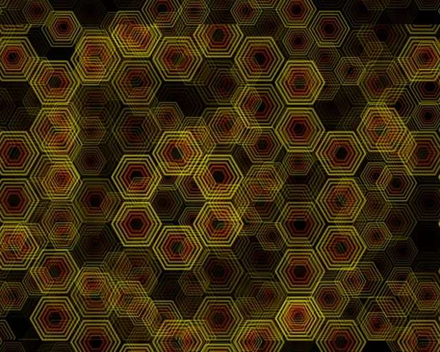 5:4 Industrial | 60fps Screensaver | Neon Hex Geometric Motion Visuals