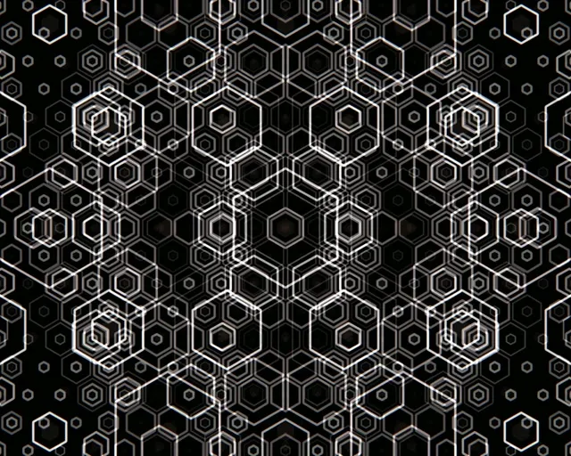 5:4 Industrial | 60fps Seamless Hexagon Motion Loop Screensaver