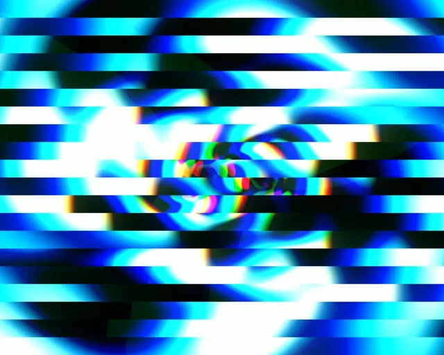5:4 Industrial | Glitch Neon Cyan 60fps Motion VJ Background