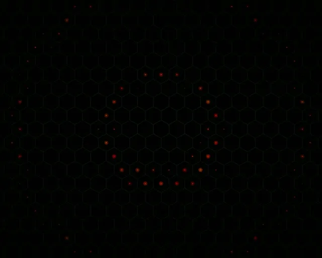 5:4 Industrial | Glowing Hexagonal 60fps Screensaver VJ Loop