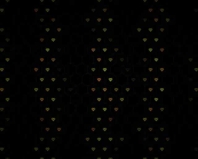 5:4 Industrial | Golden Hearts Elegant 60fps Screensaver VJ Loop Motion
