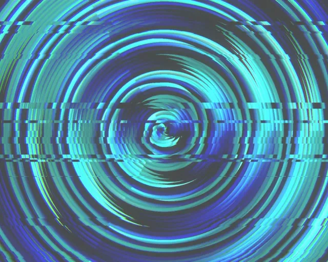 5:4 Industrial | Neon Glitch Spiral 60fps Motion Wallpaper Screensaver