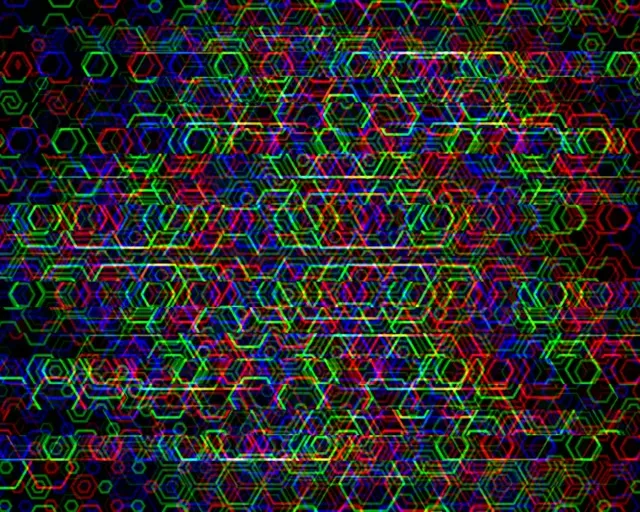 5:4 Industrial | Neon Hexagon 60fps Screensaver Live Wallpaper