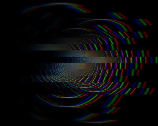 5:4 Industrial | Neon Light Tunnel 60fps Screensaver Loop