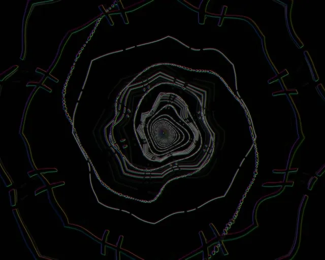 5:4 Industrial Spiraling Octagon VJ Loop 60fps Screensaver