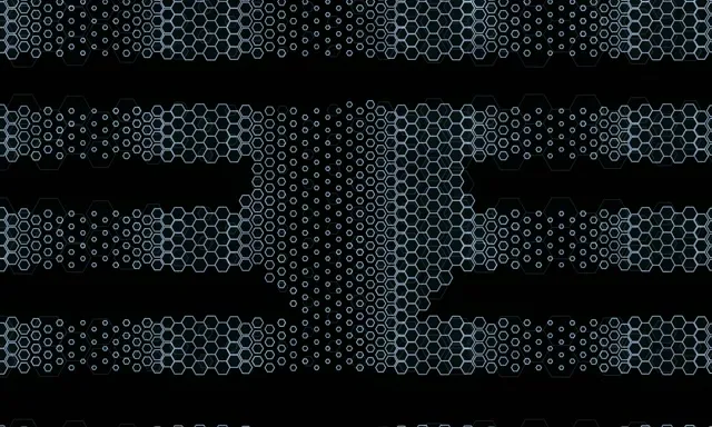 5:3 Wide 60FPS Blue Hexagon Vortex Screensaver | VJ Animation
