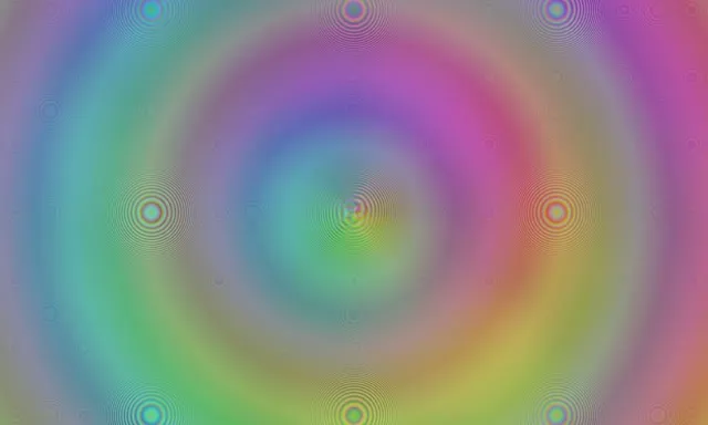 5:3 Wide 60FPS Kaleidoscope Screensaver | VJ Loop Rainbow Neon Geometry