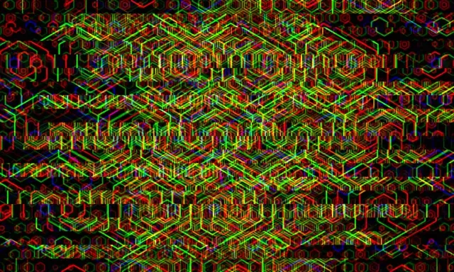 5:3 Wide 60fps Neon Hexagon Kaleidoscope Motion Background Screensaver | Geometric