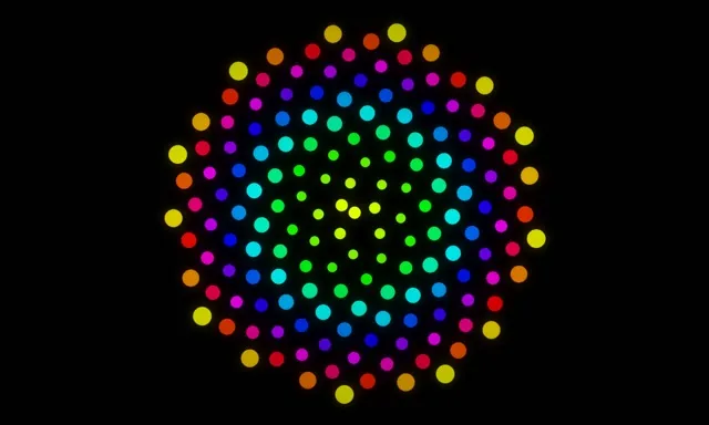 5:3 Wide | 60fps Neon Hexagon Screensaver Background for Edits