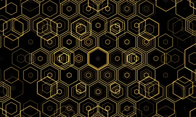 5:3 Wide 60fps Neon Hexagon Screensaver Motion Background