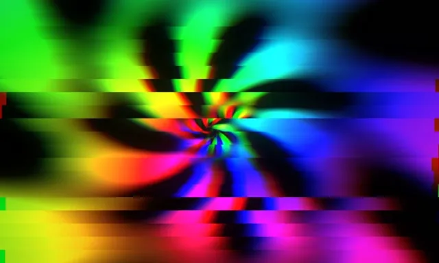 5:3 Wide | 60fps Neon Kaleidoscope Screensaver VJ Loop Rainbow Hypnotic Pattern