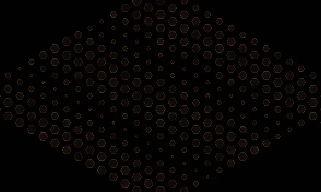 5:3 Wide 60FPS Orange Hexagon Kaleidoscope Screensaver VJ Animation