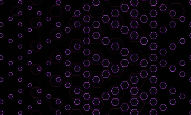 5:3 Wide 60fps Purple Hexagon Neon VJ Screensaver Background
