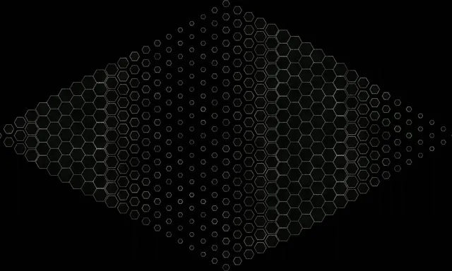 5:3 Wide 60fps Screensaver Neon Tunnel Hexagon Background for Edits