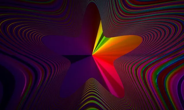 5:3 Wide 60fps Screensaver Neon Tunnel Motion Background Cosmic