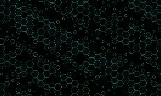 5:3 Wide 60fps Screensaver Neon Tunnel Motion Background Green Hex Digital