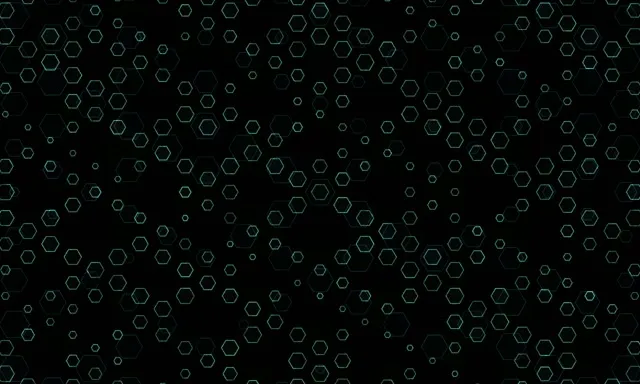 5:3 Wide 60fps Screensaver Neon Tunnel Motion Background Green Hexagons