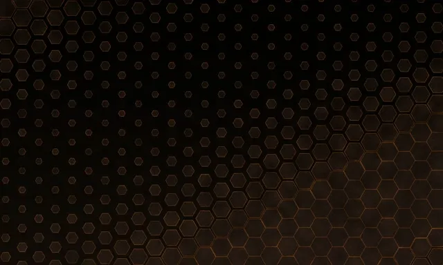 5:3 Wide 60fps Screensaver Neon Tunnel VJ Animation Bronze Hexagon Grid