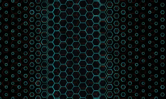 5:3 Wide 60fps Screensaver Neon Tunnel VJ Animation Cyan Geometric Pattern