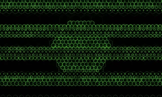 5:3 Wide 60fps Screensaver Neon Tunnel VJ Animation Green Geometric Shapes