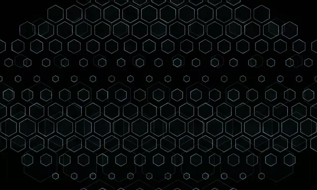 5:3 Wide 60fps Screensaver Neon Tunnel VJ Loop Cyan Neon Hexagon Tunnel