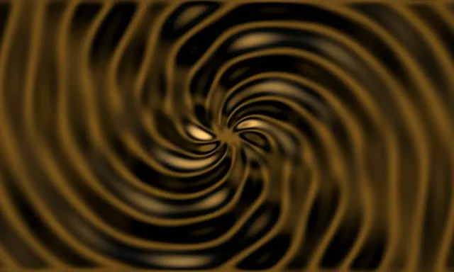5:3 Wide 60fps Screensaver Neon Tunnel Vj Loop Gold Black Hypnotic Spiral