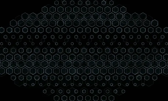 5:3 Wide 60fps Screensaver Neon Tunnel VJ Loop Green Geometric Hexagon