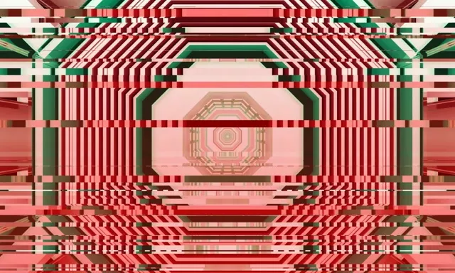 5:3 Wide Neon Tunnel Vj Loop | 60fps Screensaver Geometric Kaleidoscope