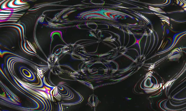 5:3 Widescreen 60fps Screensaver Neon Tunnel Pulsing Symmetrical Core Loop