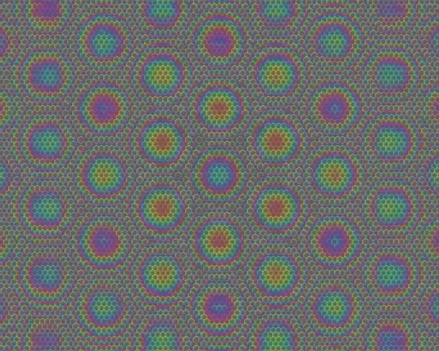 5:4 Industrial | 60fps Cascading Turquoise Crimson Spiral Screensaver VJ Animation