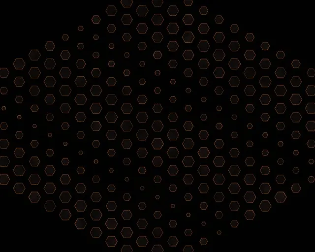 5:4 Industrial 60FPS Copper Hexagon Kaleidoscope Screensaver Live Wallpaper