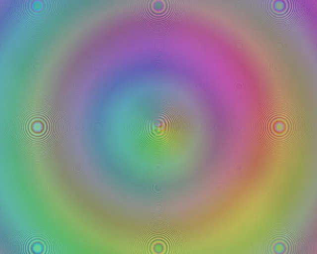 5:4 Industrial 60FPS Kaleidoscope | Motion Background Neon Rings Screensaver