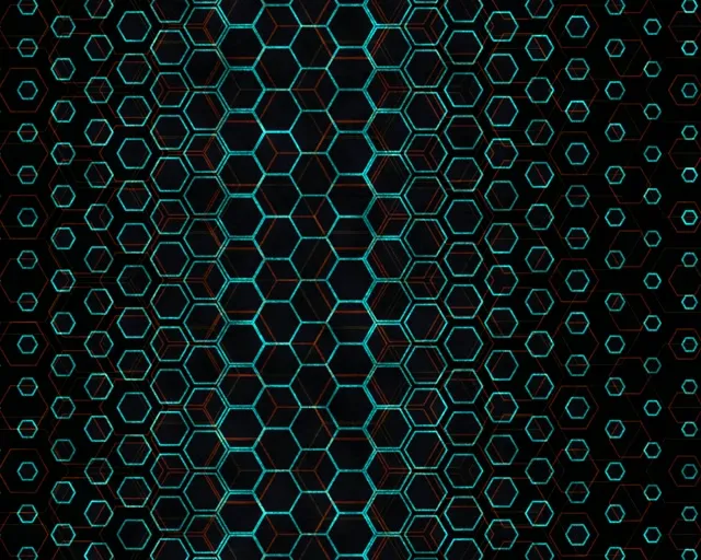 5:4 Industrial 60FPS Neon Hexagon VJ Screensaver | Live Wallpaper