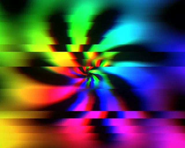 5:4 Industrial | 60fps Neon Kaleidoscope Screensaver Motion Background Vibrant Spiral