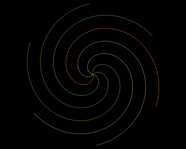 5:4 Industrial | 60fps Neon Spiral Screensaver | Rainbow Motion Background VJ