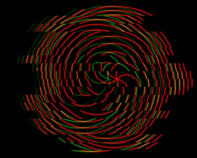 5:4 Industrial 60fps Neon Spiral Vortex Screensaver Red Green Live Wallpaper