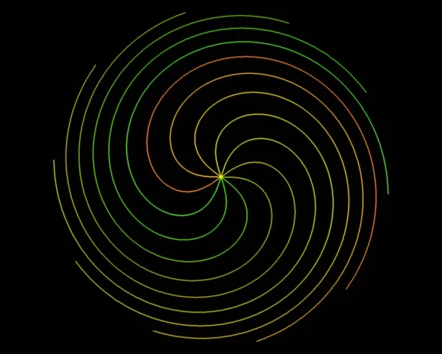 5:4 Industrial | 60fps Neon Vortex Screensaver | VJ Animation