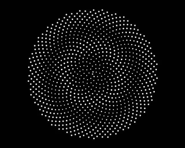 5:4 Industrial 60fps Screensaver - Hexagon Neon Motion Background White Dots