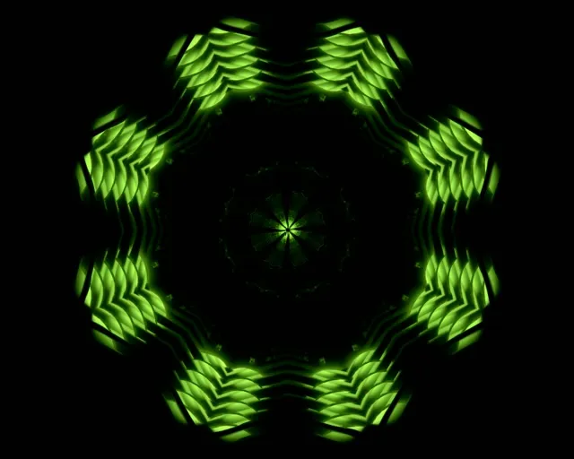 5:4 Industrial 60fps Screensaver Neon Tunnel Background Edits Green Tunnel